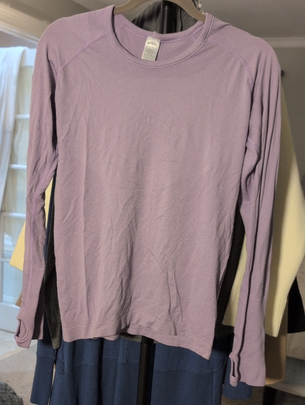 TKEQ - Technical Riding Shirt Long Sleeve Lavender Crewneck Tee